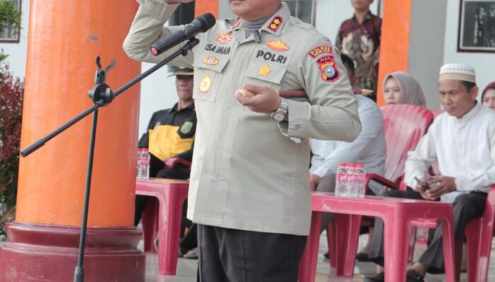 Kapolres Rohil Pimpin Apel Personel Baru Polsek Panipahan, Tegaskan Komitmen Bersih dari Narkoba