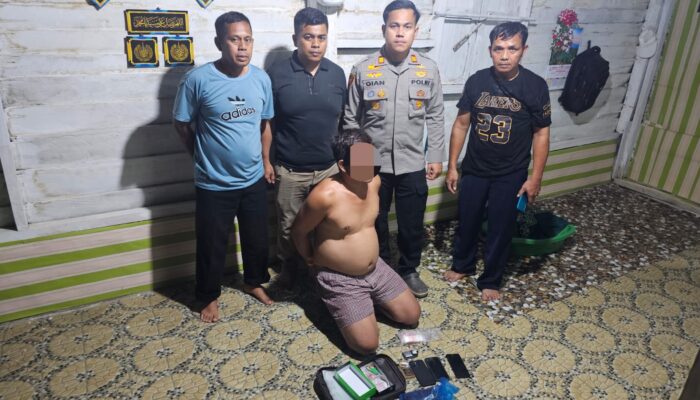 Digerebek di Rumahnya, Pengedar Sabu di Bagan Sinembah Diciduk Polisi, 1,6 Gram BB Diamankan