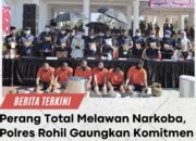 Perang Total Melawan Narkoba, Polres Rohil Gaungkan Komitmen Zero Narkoba
