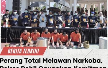 Perang Total Melawan Narkoba, Polres Rohil Gaungkan Komitmen Zero Narkoba
