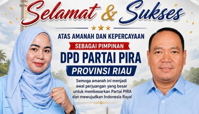 Selamat Atas Amanah Besar, Yusnita Harahap Dan Syahrozie SH Reski Pimpin DPD Partai Pira Provinsi Riau
