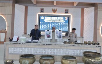 Polres Rohil Ungkap Kasus Pencurian Hiolo Senilai Rp150 Juta di Kelenteng Hai Cuking Sinaboi, Tiga Pelaku Diamankan