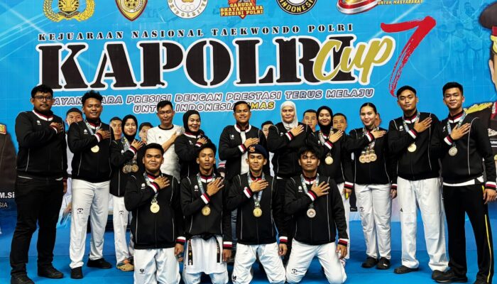 Polda Riau Borong 10 Emas di Kejurnas Taekwondo Kapolri Cup-7, Manajer Tim: Bukti Pembinaan Atlet Berjalan Efektif