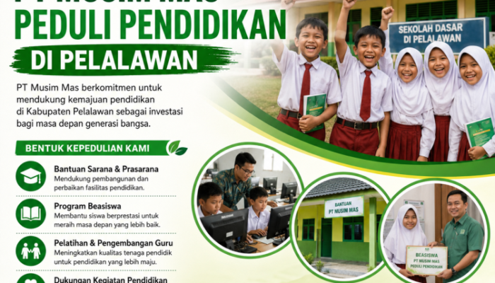 Dukung Dunia Pendidikan, PT Musim Mas Berikan Bantuan Pembangunan Tiga Ruangan Belajar